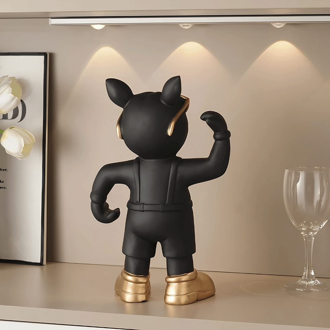 French Bulldog Weinhalter – Moderne Kunst Tischdeko & Geschenk für Weinfreunde