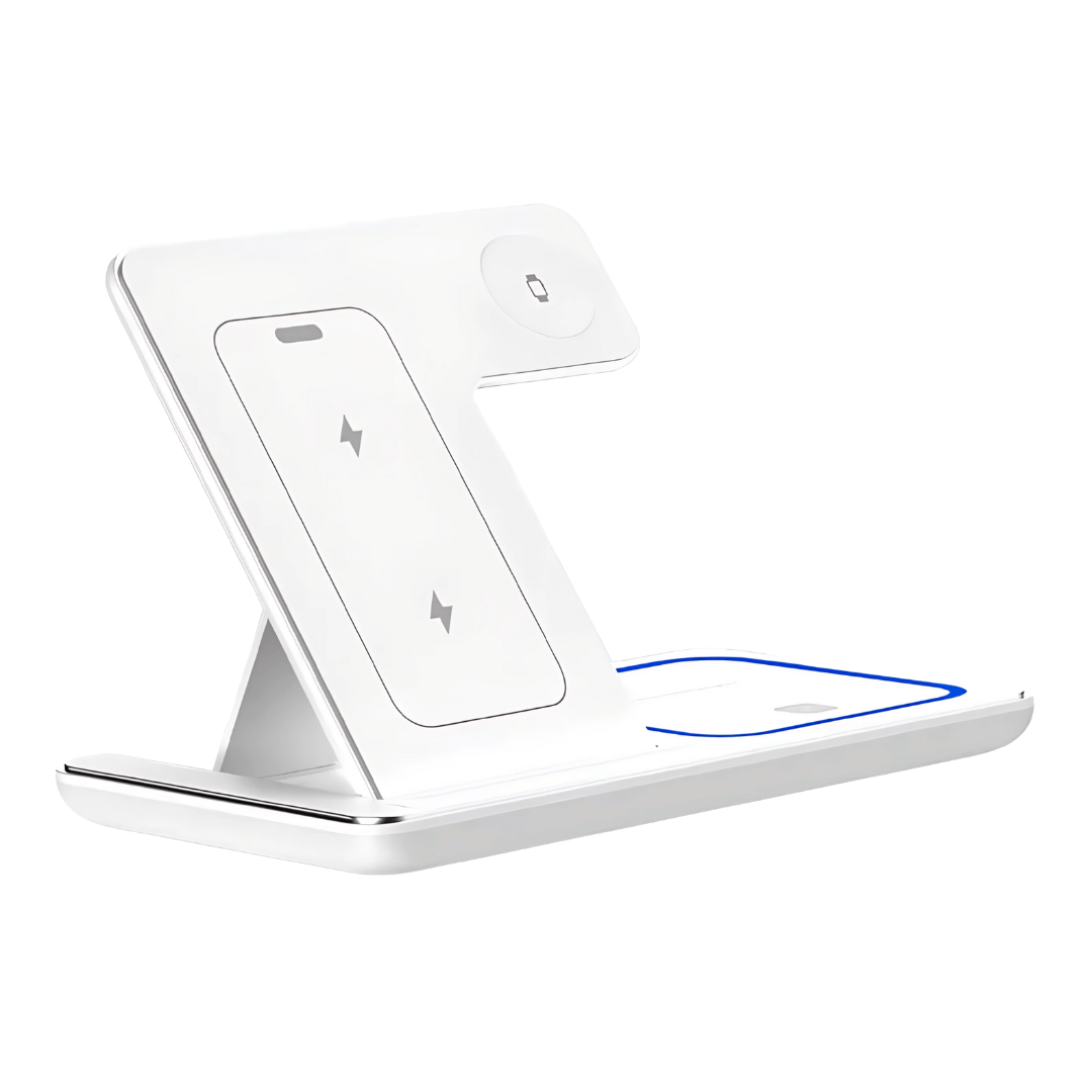Ladestation Pro 3-in-1 Wireless Charger – 30W Schnellladegerät für iPhone, Apple Watch & AirPods
