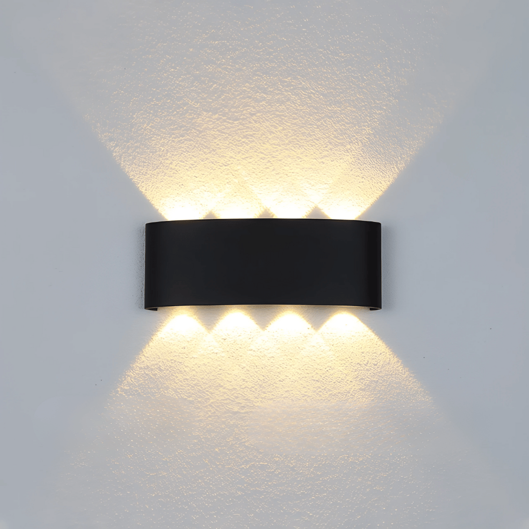 LumaGlow Wandlampe - Wiederaufladbare LED Innenlampe & Außenlampe - dimmbar & wetterfest für stimmungsvolles Licht