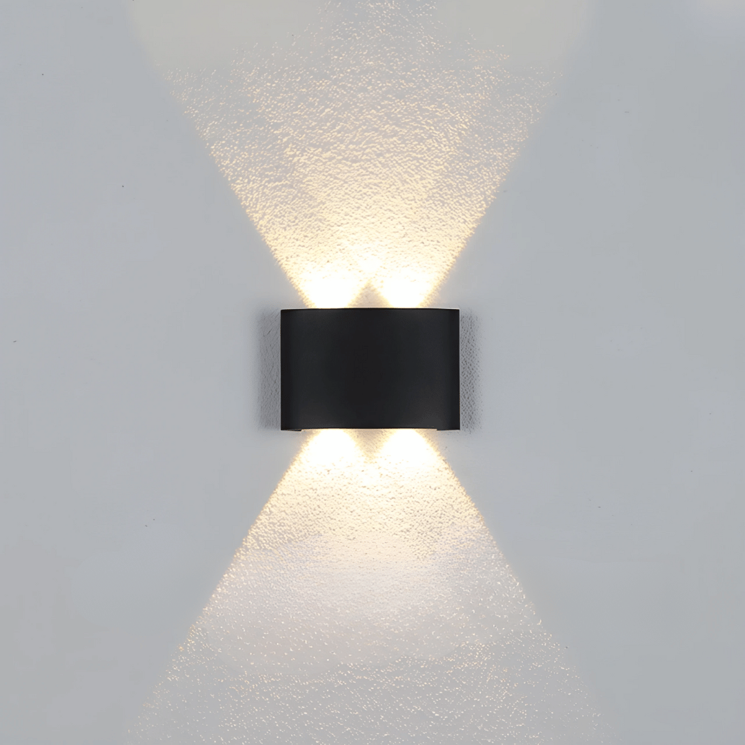 LumaGlow Wandlampe - Wiederaufladbare LED Innenlampe & Außenlampe - dimmbar & wetterfest für stimmungsvolles Licht