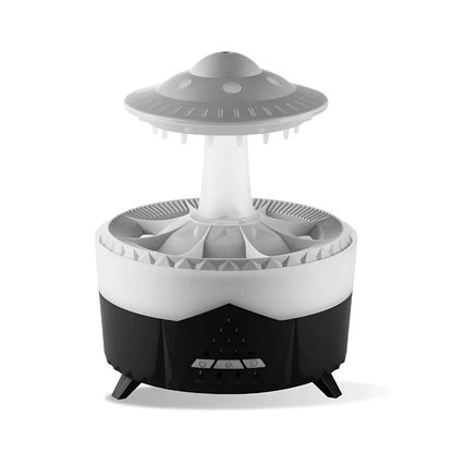 AromaOrbit Luftbefeuchter – UFO Diffusor mit Regen-Effekt für Raumduft & angenehme Luftfeuchtigkeit