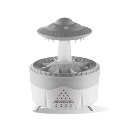 AromaOrbit Luftbefeuchter – UFO Diffusor mit Regen-Effekt für Raumduft & angenehme Luftfeuchtigkeit