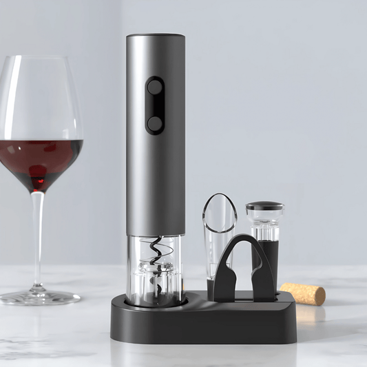 Elektrischer Weinöffner – Automatischer Korkenzieher & Cutter – Geschenkset