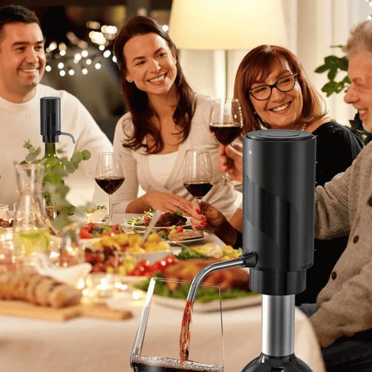 Elektrischer Weinöffner Set – Automatischer Korkenzieher mit Folienschneider & integriertem Weinbelüfter für Genießer