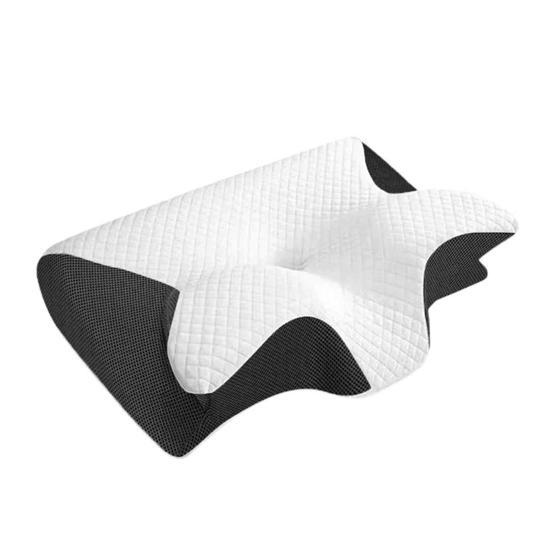 Ergonomisches Tiefschlaf-Kissen aus Memory-Schaum gegen Nackenverspannungen & Rückenschmerzen