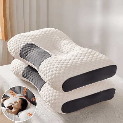 Ergonomisches Tiefschlaf-Kissen für alle Schlafpositionen aus Memory-Schaum gegen Nackenverspannungen & Rückenschmerzen