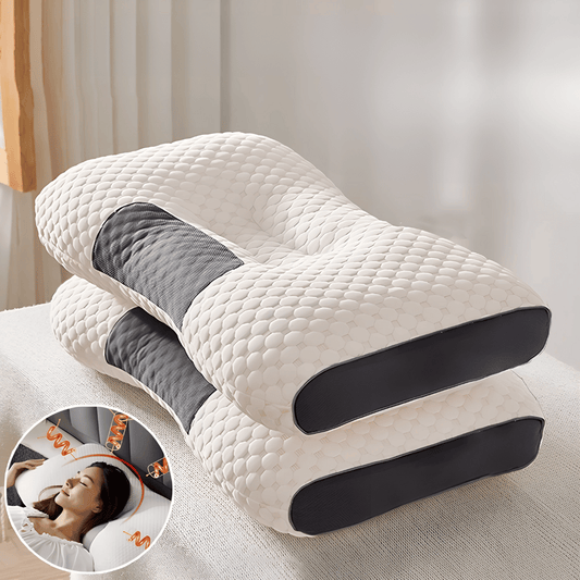 Ergonomisches Tiefschlaf-Kissen für alle Schlafpositionen aus Memory-Schaum gegen Nackenverspannungen & Rückenschmerzen