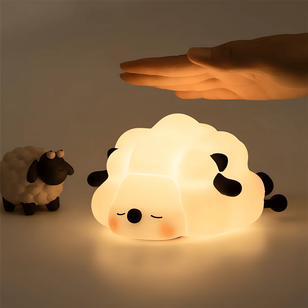 Kinder Nachtlicht Tierlampe – Weiche Nachtlichtlampe mit Timer – Schaf, Panda & Hase für Babyzimmer & Einschlafhilfe