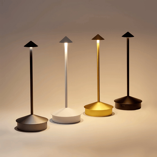 LED Touch Tischlampe – Kabellose Designlampe mit 3 Lichtfarben & Akku – Für stimmungsvolles Licht & moderne Einrichtung