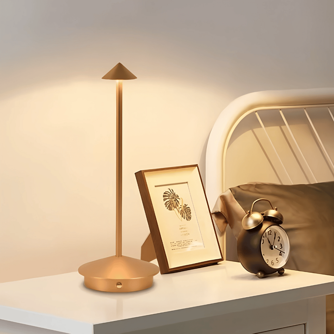 LED Touch Tischlampe – Kabellose Designlampe mit 3 Lichtfarben & Akku – Für stimmungsvolles Licht & moderne Einrichtung