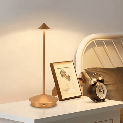 LED Touch Tischlampe – Kabellose Designlampe mit 3 Lichtfarben & Akku – Für stimmungsvolles Licht & moderne Einrichtung