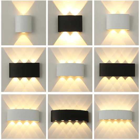 LumaGlow Wandlampe - Wiederaufladbare LED Innenlampe & Außenlampe - dimmbar & wetterfest für stimmungsvolles Licht