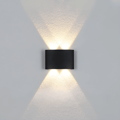 LumaGlow Wandlampe - Wiederaufladbare LED Innenlampe & Außenlampe - dimmbar & wetterfest für stimmungsvolles Licht