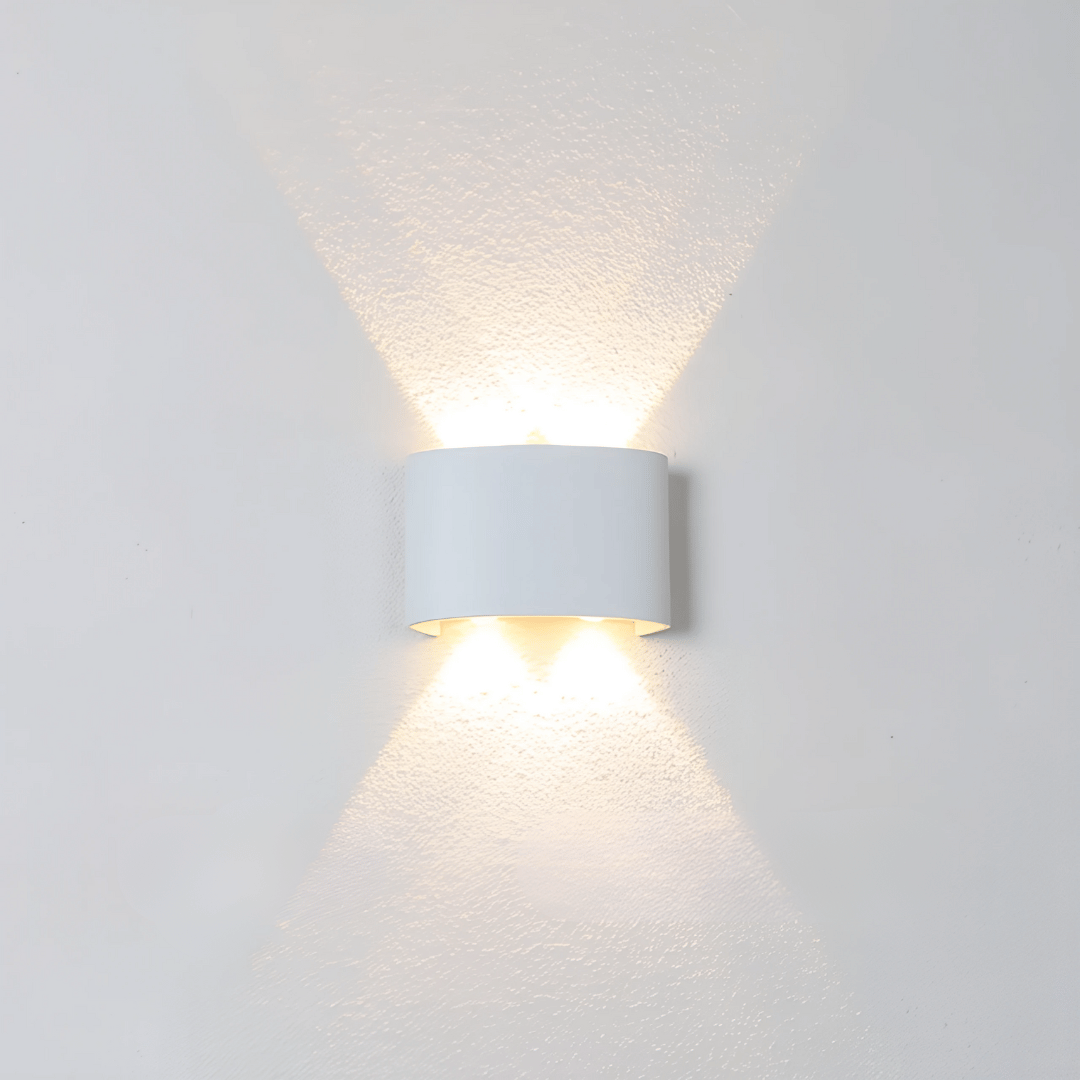 LumaGlow Wandlampe - Wiederaufladbare LED Innenlampe & Außenlampe - dimmbar & wetterfest für stimmungsvolles Licht