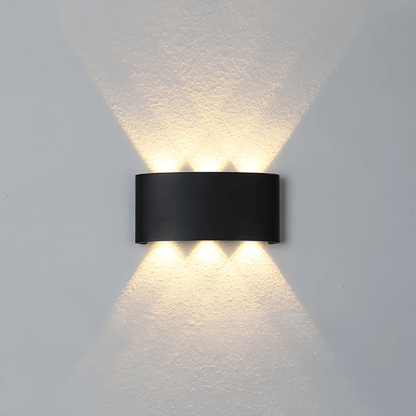 LumaGlow Wandlampe - Wiederaufladbare LED Innenlampe & Außenlampe - dimmbar & wetterfest für stimmungsvolles Licht