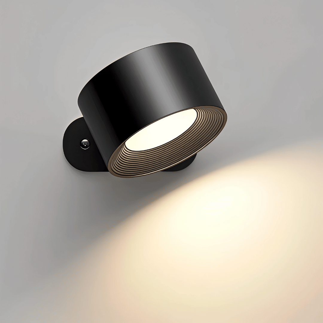 LumaLight 360° Wandleuchte – Kabellose LED Wandlampe mit Akku, 19 RGB Farben, dimmbar & mit Touch- und Fernbedienung