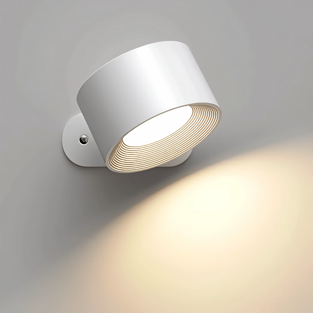 LumaLight 360° Wandleuchte – Kabellose LED Wandlampe mit Akku, 19 RGB Farben, dimmbar & mit Touch- und Fernbedienung