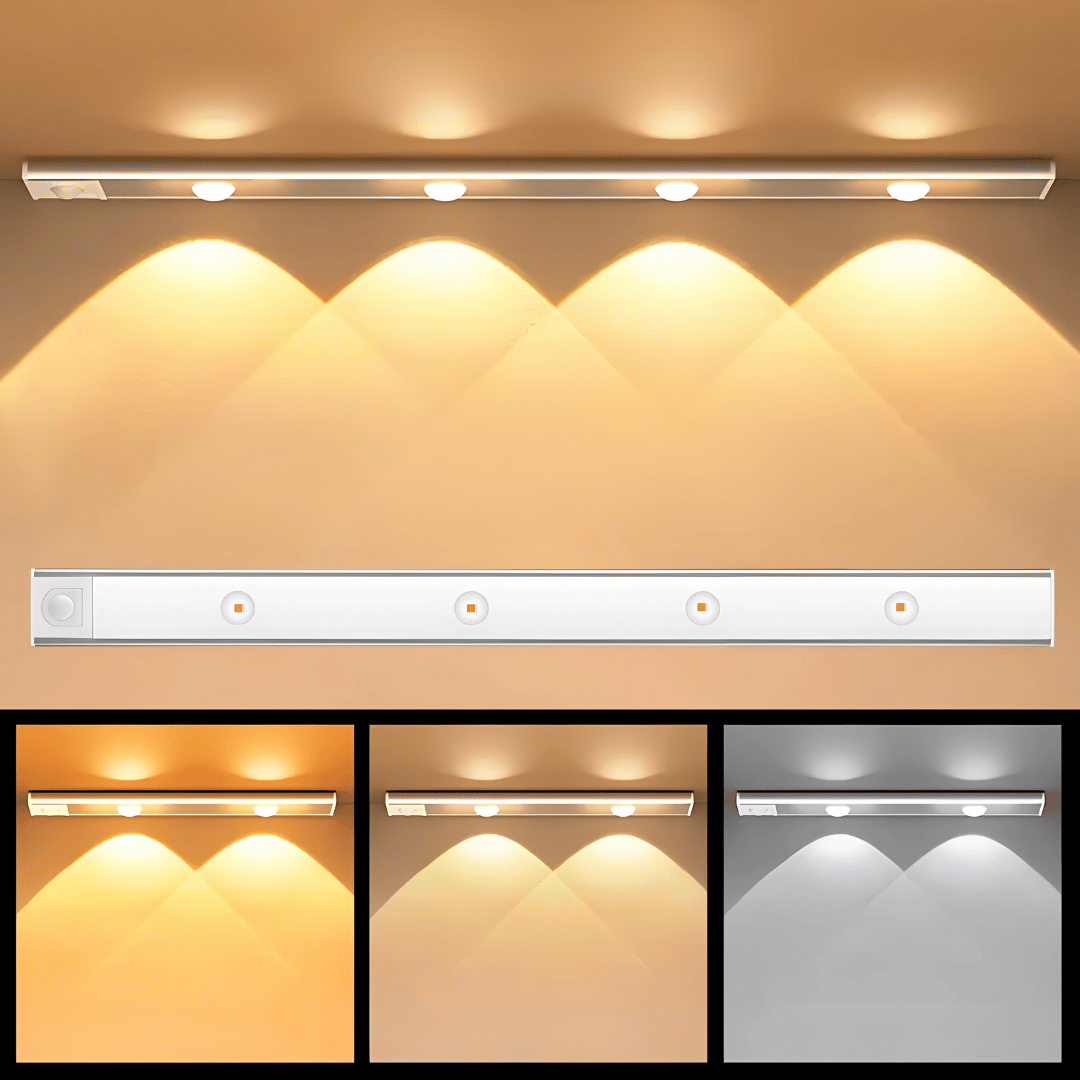 Motion Sensor Licht mit Bewegungssensor – wiederaufladbar, kabellos & ultradünn für Schrank & Küche