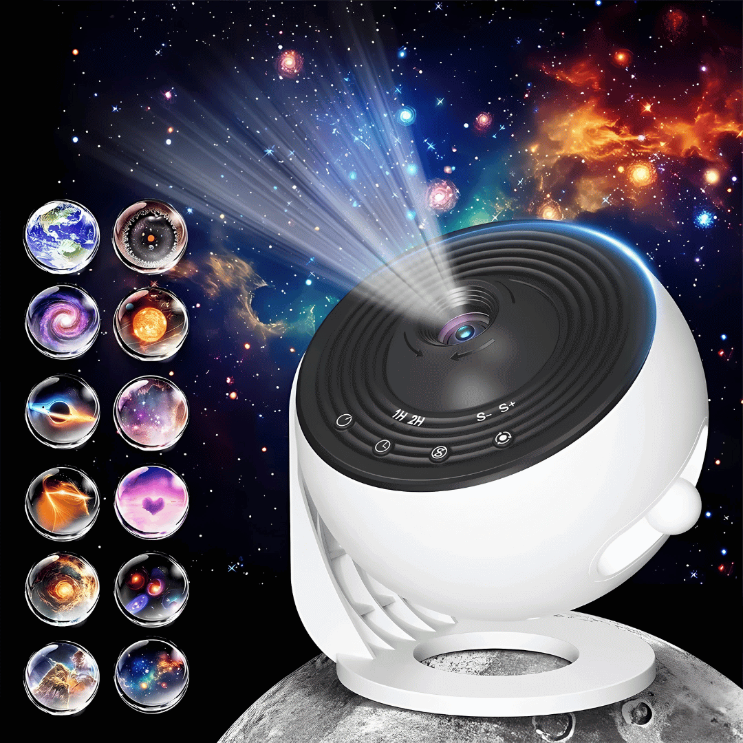 Planetarium Nachtlicht Projektor – LED Galaxy Lampe mit rotierender Sternendecke