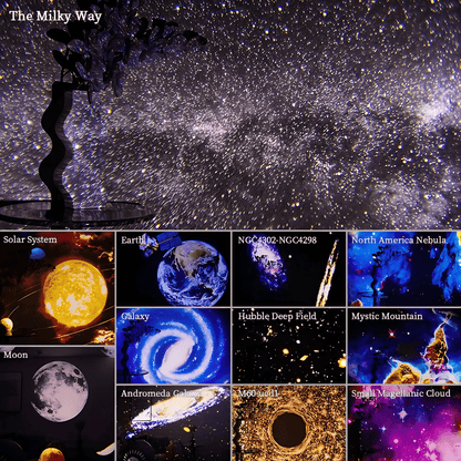 Planetarium Nachtlicht Projektor – LED Galaxy Lampe mit rotierender Sternendecke