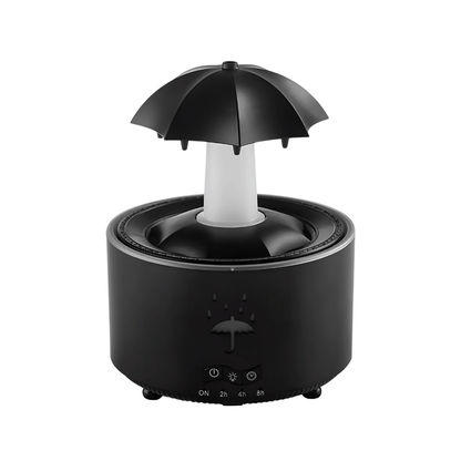 RainAura Luftbefeuchter – Aroma-Diffusor mit rotierendem Wasserfall-Effekt für Raumduft & angenehme Luftfeuchtigkeit