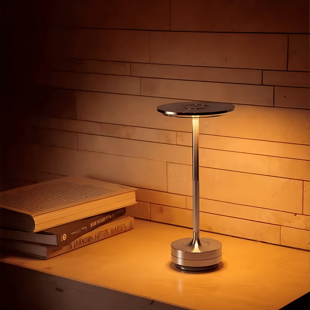 Vintage LED Tischlampe – Kabellose Retro Tischlampe– Dimmbar & Wiederaufladbar für stimmungsvolles Licht