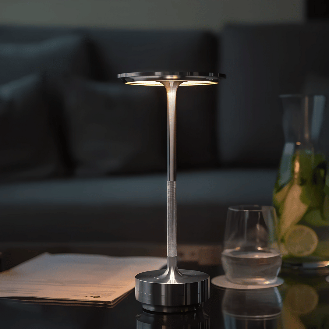 Vintage LED Tischlampe – Kabellose Retro Tischlampe– Dimmbar & Wiederaufladbar für stimmungsvolles Licht