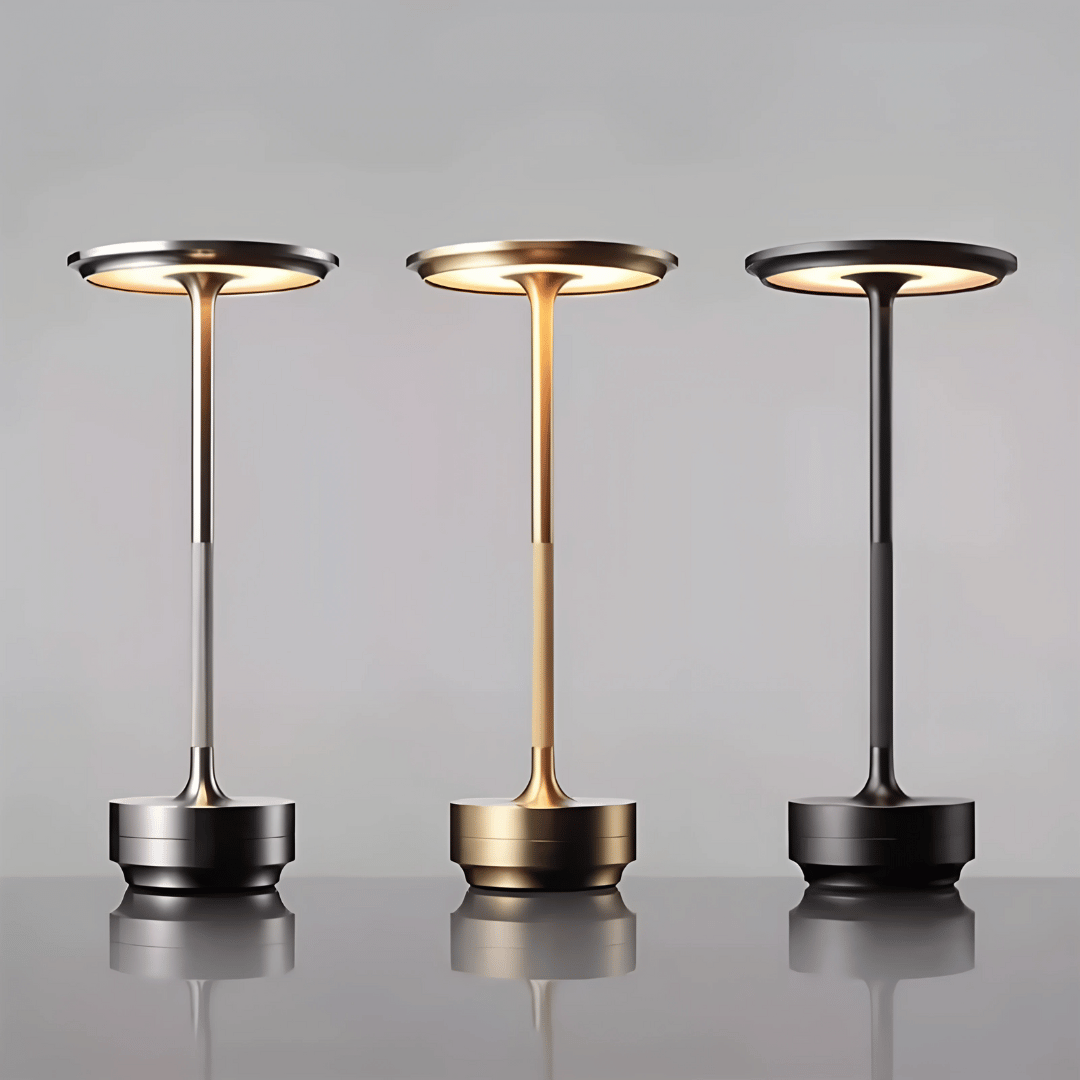 Vintage LED Tischlampe – Kabellose Retro Tischlampe– Dimmbar & Wiederaufladbar für stimmungsvolles Licht