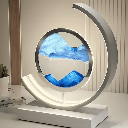 ZenLight Premium - 3D LED Tischlampe mit Quicksand Effekt für stimmungsvolle Raumgestaltung